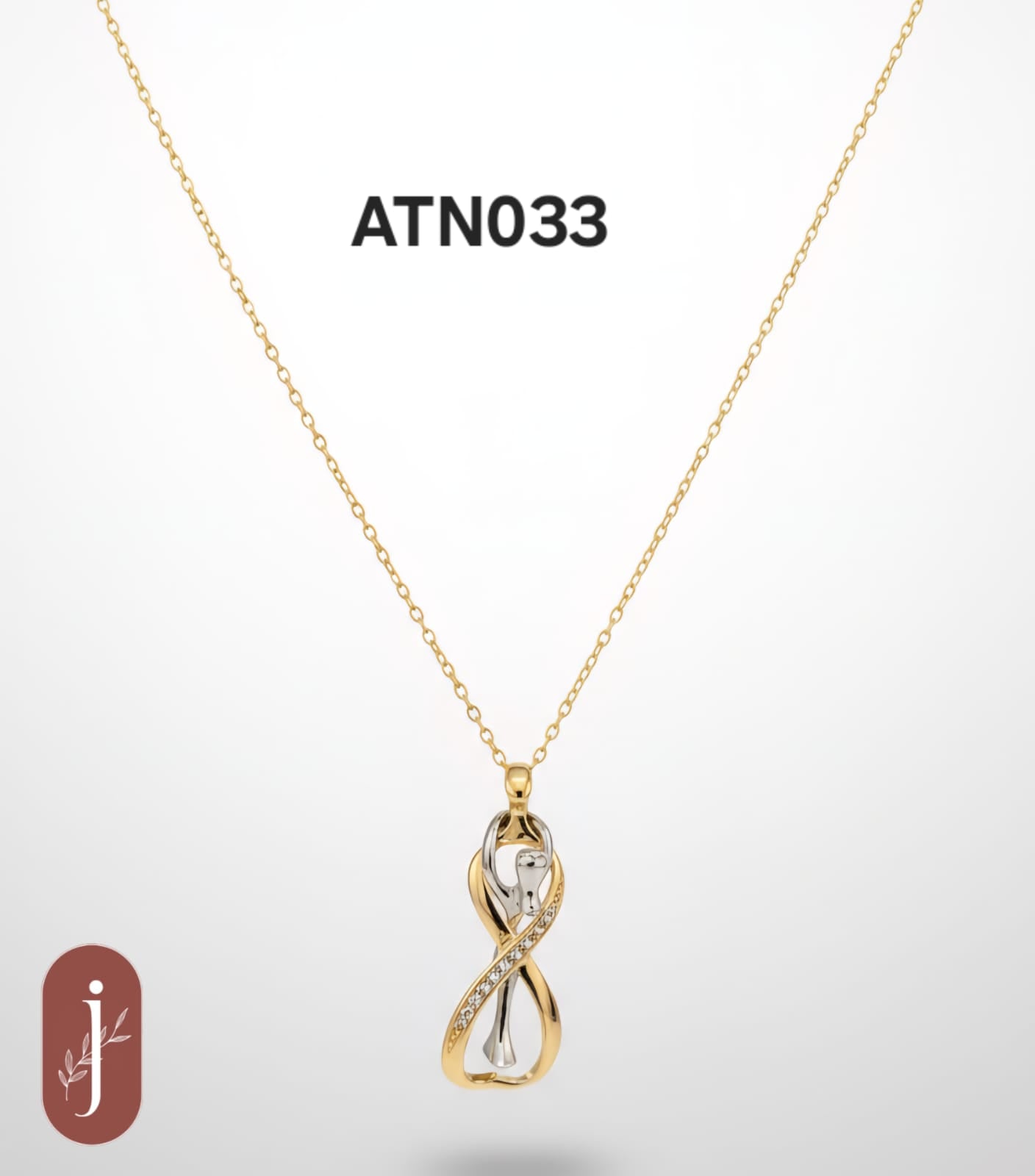 Anti Tarnish Gold Plated Infinity Pendant Necklace - ATN033