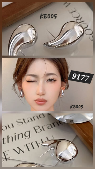 Silver  Korean Earrings - KE005