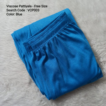 Blue Free Size Viscose Patiala - VCP003