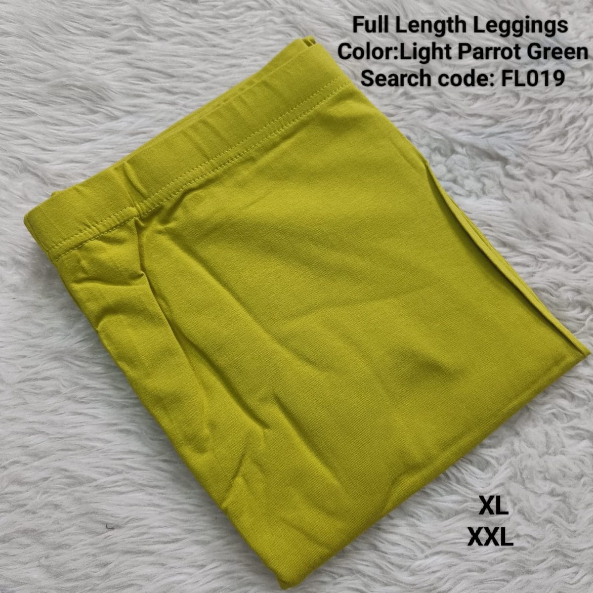 Parrot Green Full Length Leggings - FL019