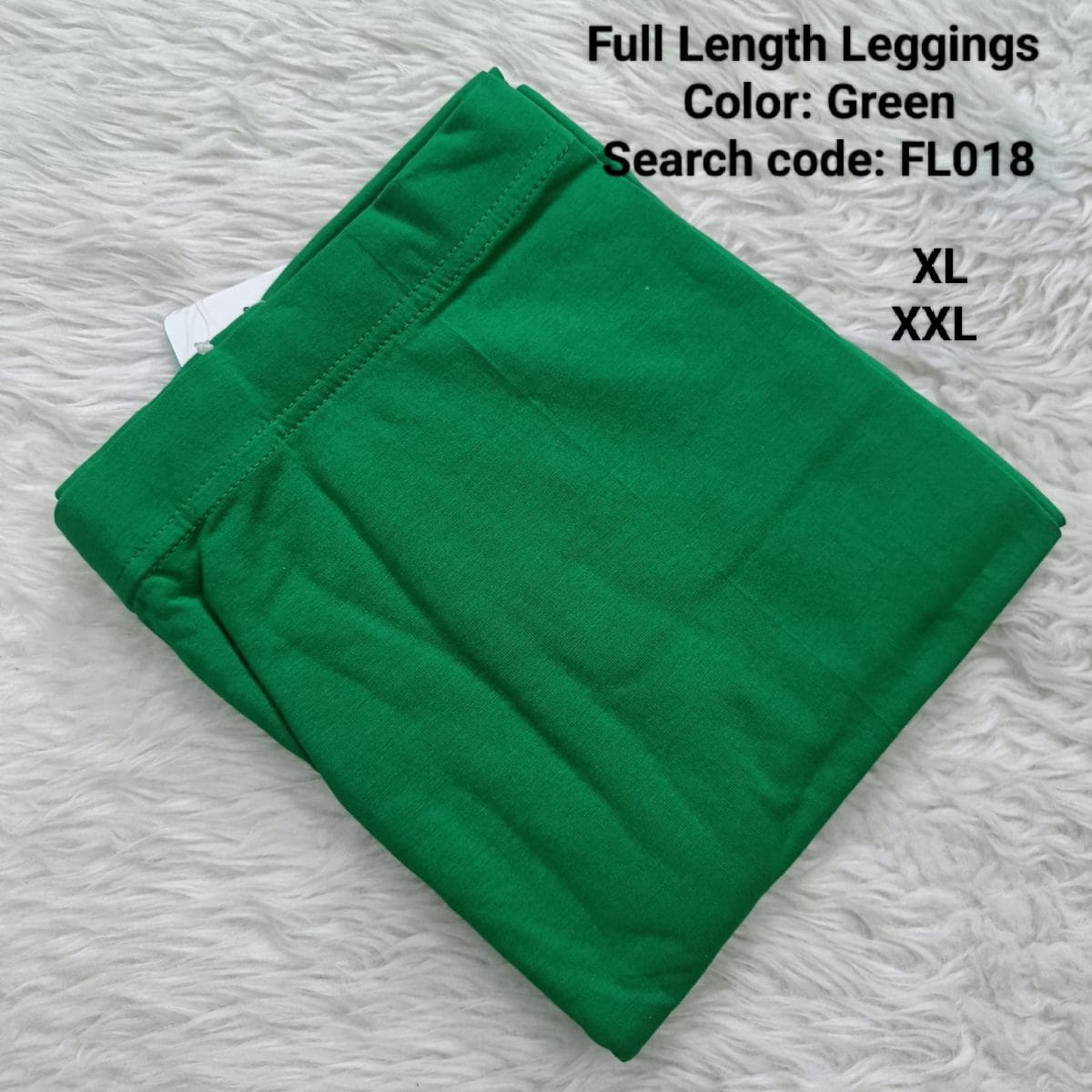 Green Full Length Leggings - FL018