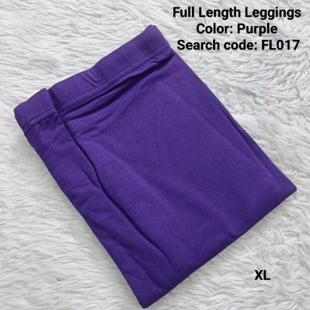 Purple  Full Length Leggings - FL017