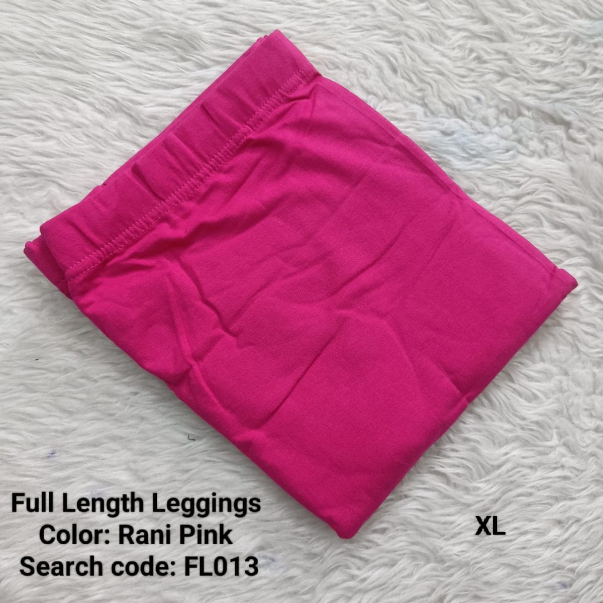 Rani Pink Full Length Leggings - FL013 – Pragnya Collections