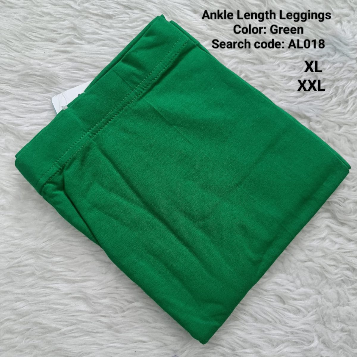 Green Ankle  Length Leggings -AL018