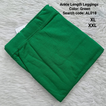 Green Ankle  Length Leggings -AL018
