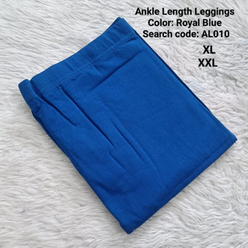 Royal Blue Ankle  Length Leggings -AL010