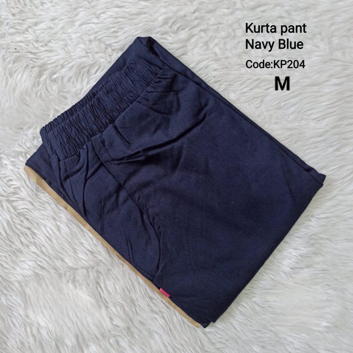 Navy Blue Cotton Flex Kurta Pant - KP204