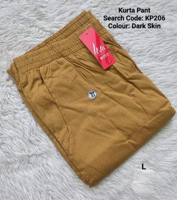Dark Skin Cotton Flex Kurta Pant - KP206