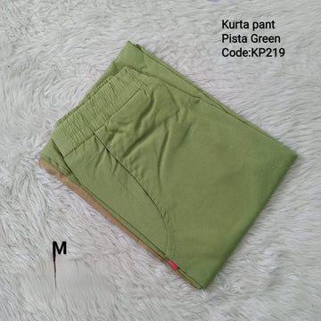 Pista Green Cotton Flex Kurta Pant - KP219