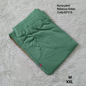 Reliance Green Cotton Flex Kurta Pant - KP218