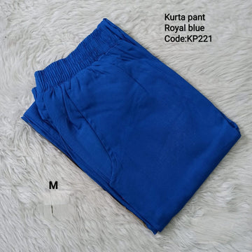 Royal Blue Cotton Flex Kurta Pant - KP221