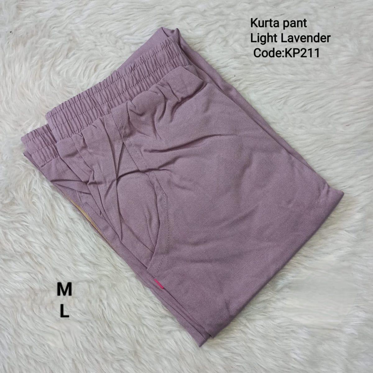 Light Lavender Cotton Flex Kurta Pant - KP211