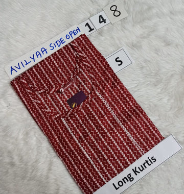 Ink Blue Jaipur Cotton Side Open Kurti Top Only Collection -JCLT148