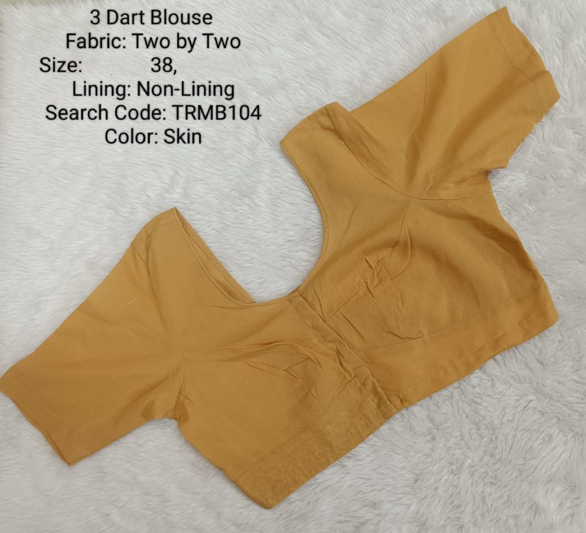 Skin Two by Two 3 Dart Round Neck Blouse -TRMB104