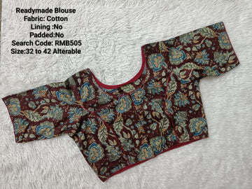 Brown Princess Cut Ready Made Blouse -RMB505