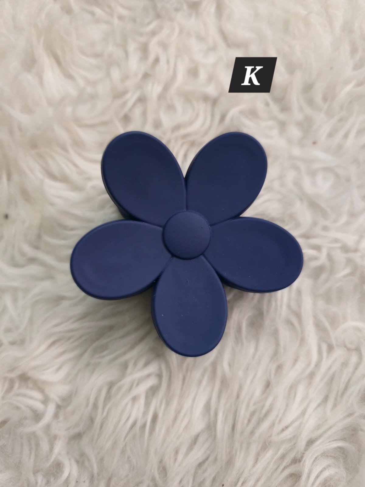 Flower Shaped Matte Finish Medium Size Hair Claw - Korean Fashion - BC2