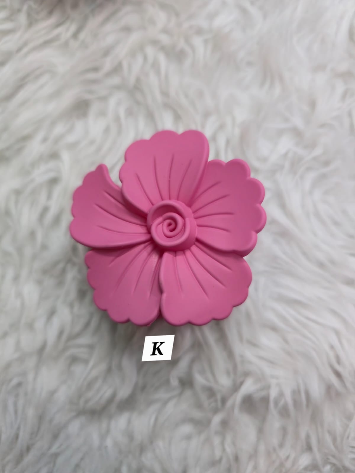 Flower Shaped Matte Finish Medium Size Hair Claw - Korean Fashion - BC9