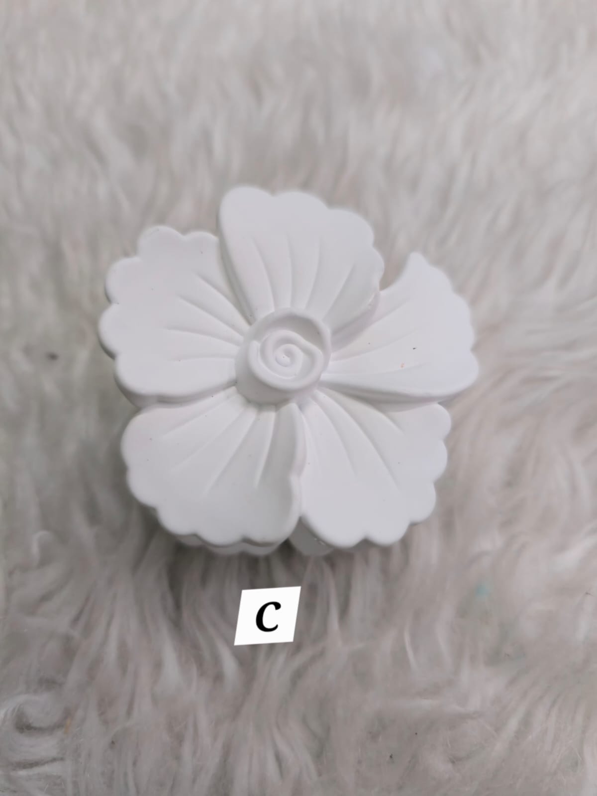Flower Shaped Matte Finish Medium Size Hair Claw - Korean Fashion - BC9