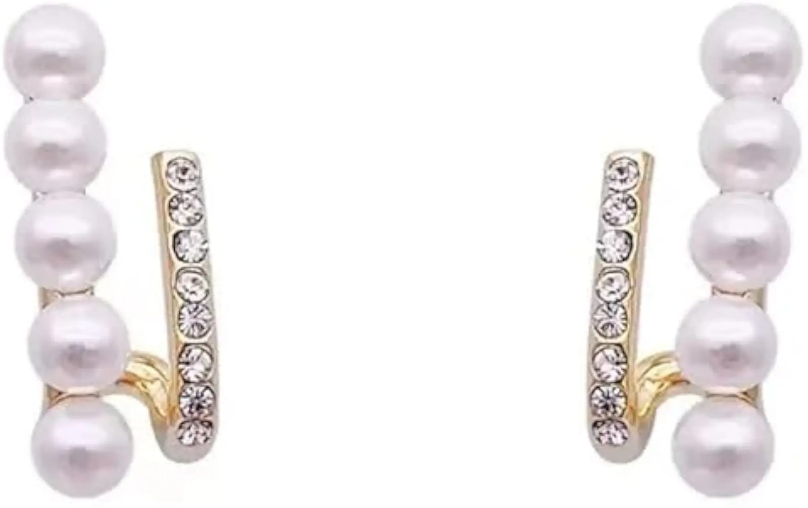 Gold Plated  Pearl Korean Earrings - KE150