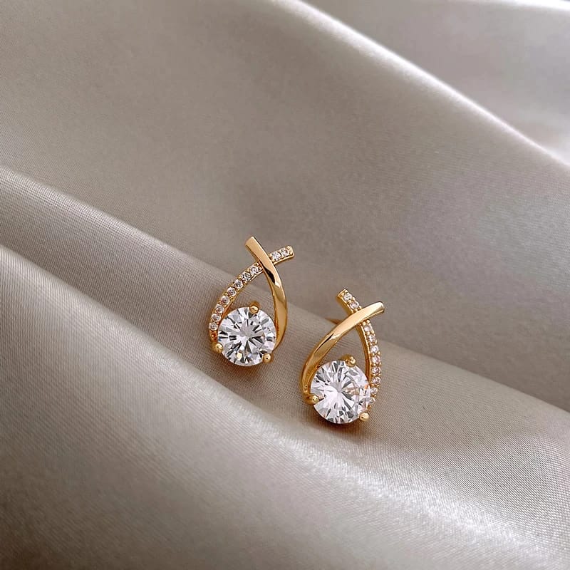 Gold Plated  Korean Earrings - KE168