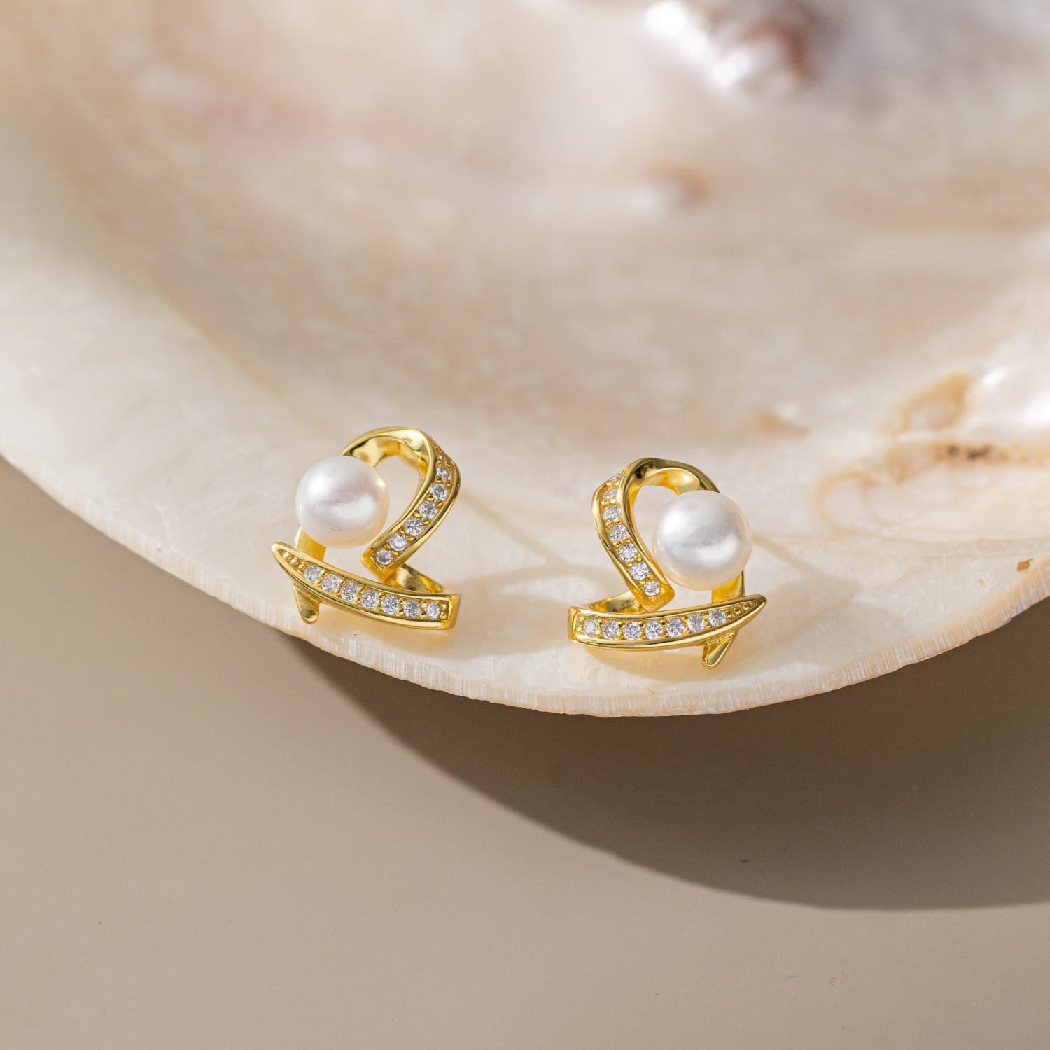 Gold Plated  Korean Earrings - KE169