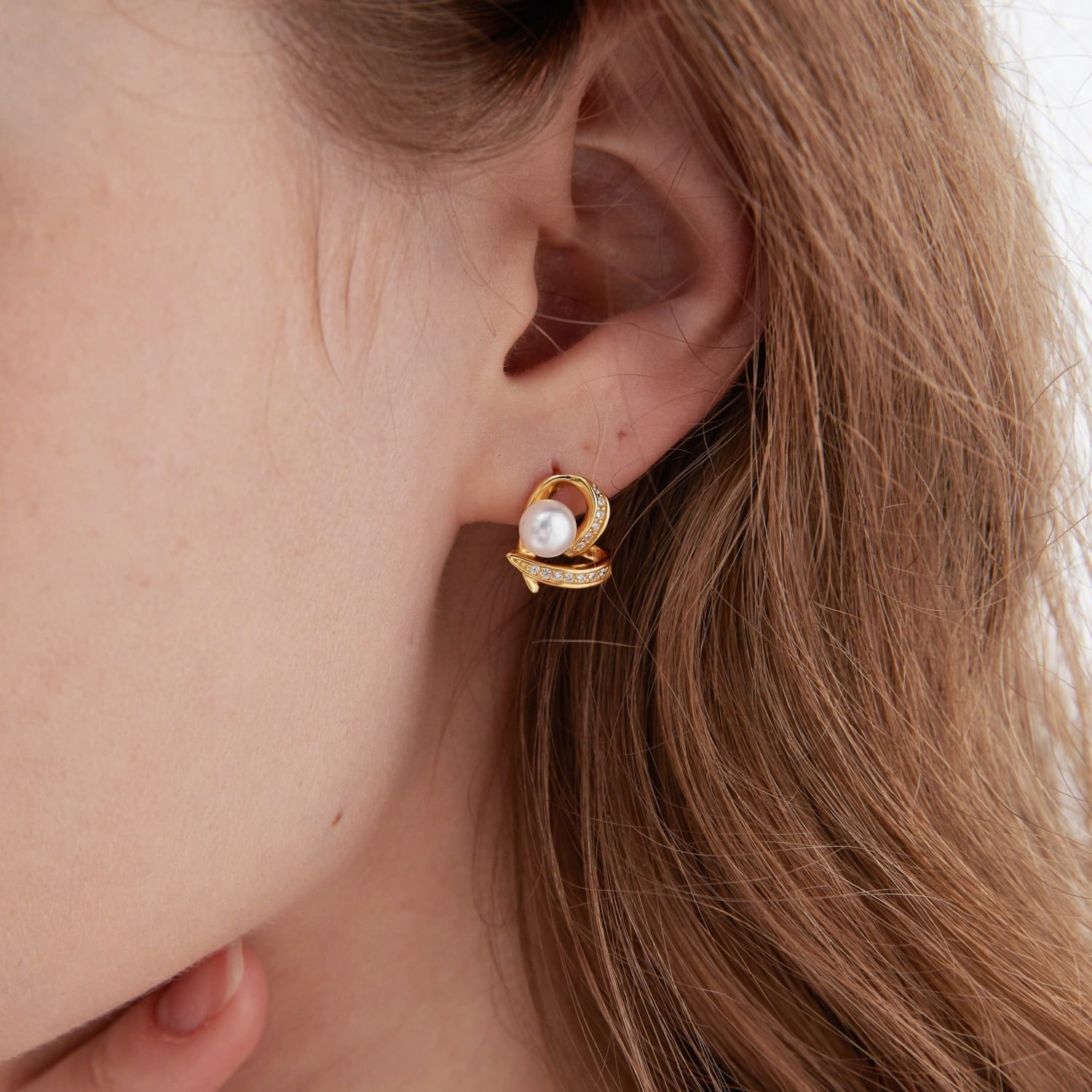 Gold Plated  Korean Earrings - KE169