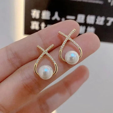 Gold Plated  Korean Earrings - KE171