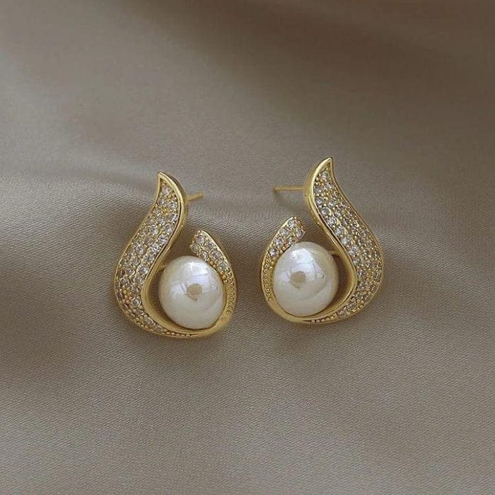 Gold Plated  Korean Earrings - KE177