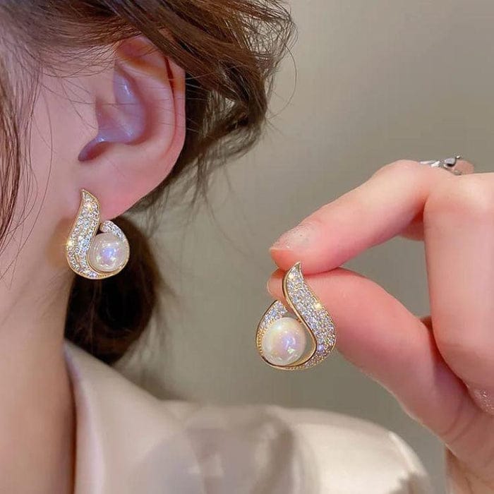 Gold Plated  Korean Earrings - KE177