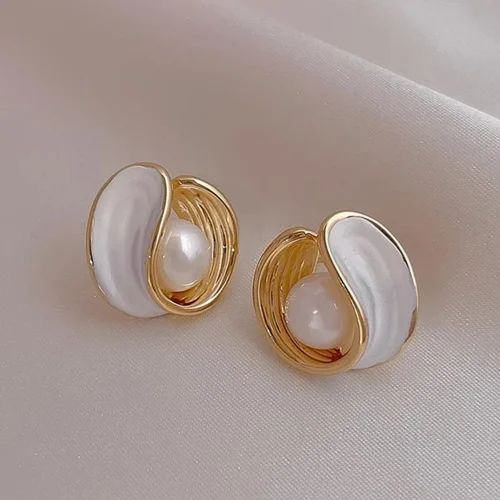 Gold Plated  Korean Earrings - KE178