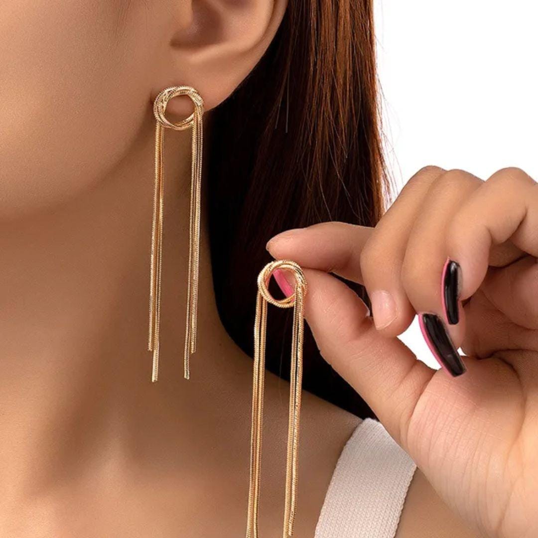 Gold Plated  Korean Earrings - KE180