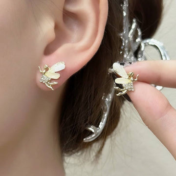 Gold Plated  Korean Earrings - KE183