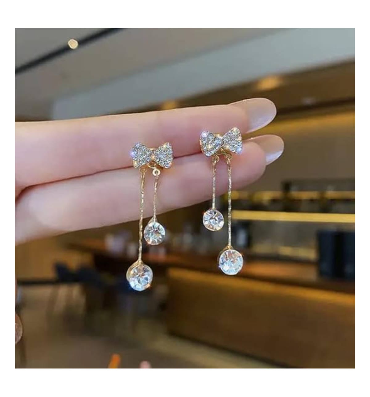 Gold Plated  Korean Earrings - KE184