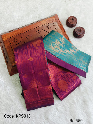 Dark Pink Kubera Pattu Saree - KPS018