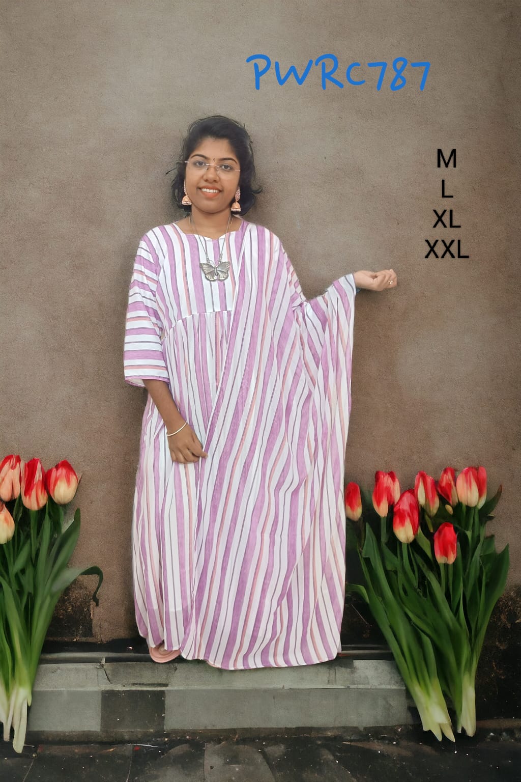 Pink Georgette trending maxi gown with dupatta - PWRC787