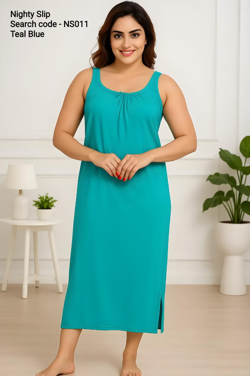 Teal Blue Nigthy Slips -NS011