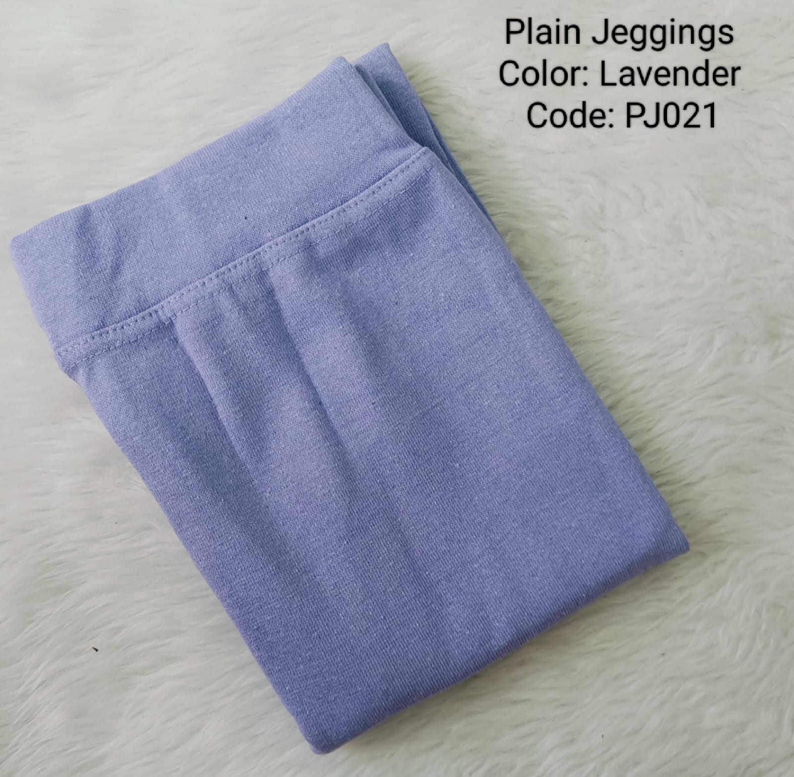 Lavender Free Size Hip upto 42 Inches Plain Jeggings  - PJ021