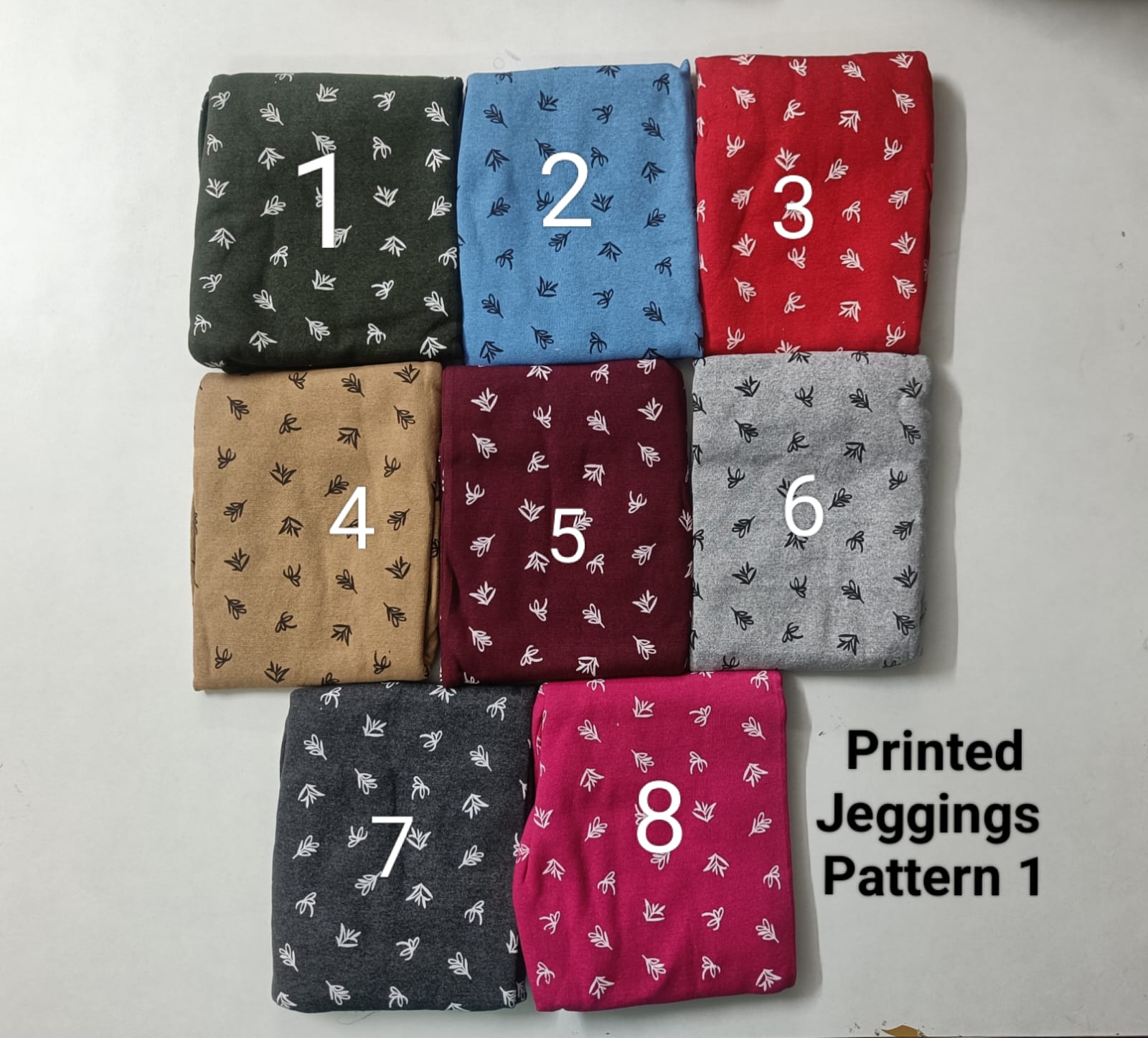 Printed Jeggings  Free Size Hip upto 42 Inches - Pattern 1