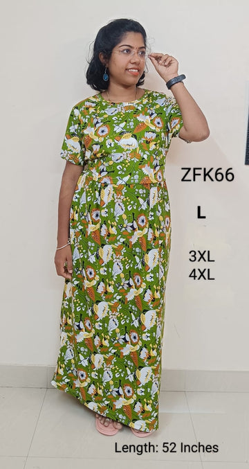 Green Zipless Feeding Kurtis Flip Flap Model - ZFK66