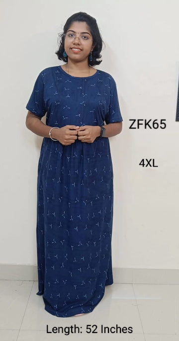 Ink Blue Zipless Feeding Kurtis Flip Flap Model - ZFK65