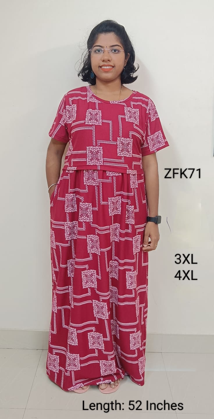 Red Zipless Feeding Kurtis Flip Flap Model - ZFK71