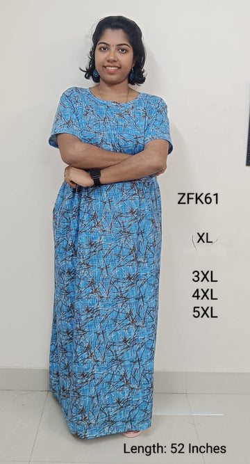 Blue Zipless Feeding Kurtis Flip Flap Model - ZFK61