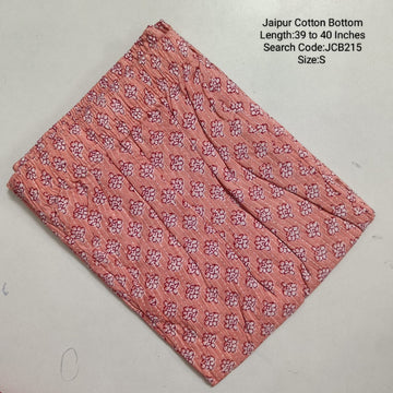 Light Orange Jaipur Cotton  Printed  Kurta Pant - JCB215