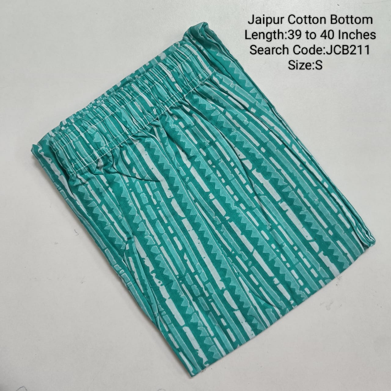 Green Jaipur Cotton  Printed  Kurta Pant - JCB211