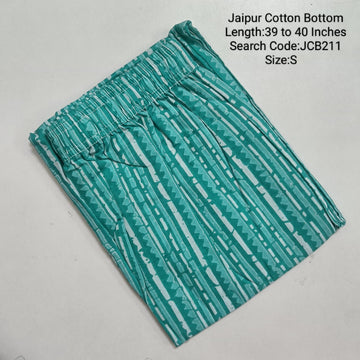 Green Jaipur Cotton  Printed  Kurta Pant - JCB211