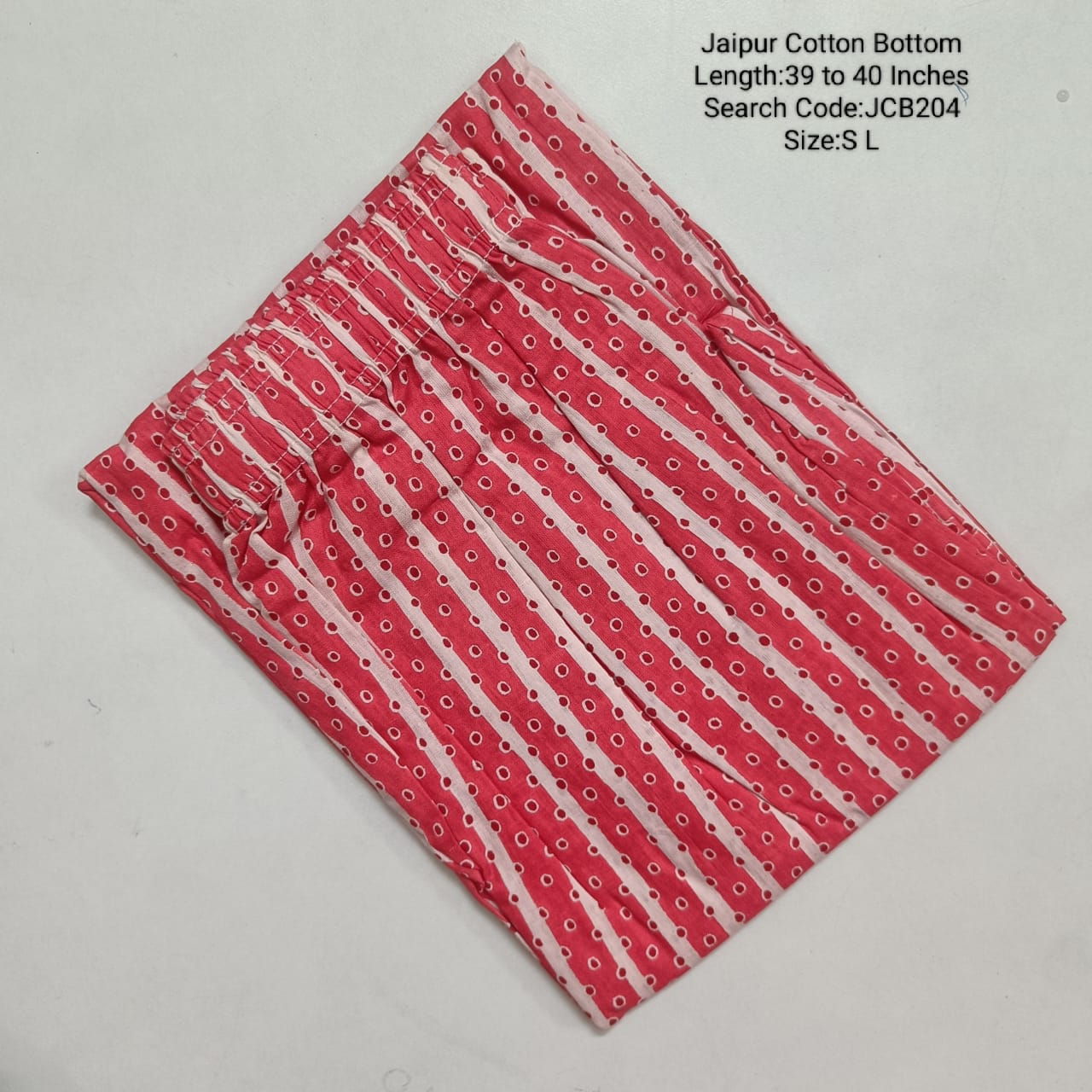 Pink Jaipur Cotton  Printed  Kurta Pant - JCB204
