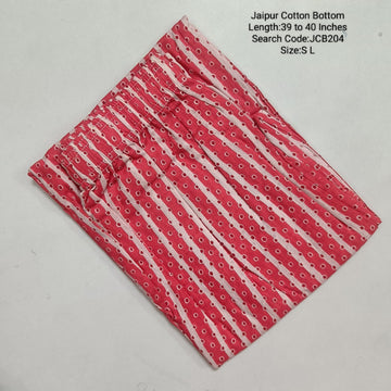 Pink Jaipur Cotton  Printed  Kurta Pant - JCB204