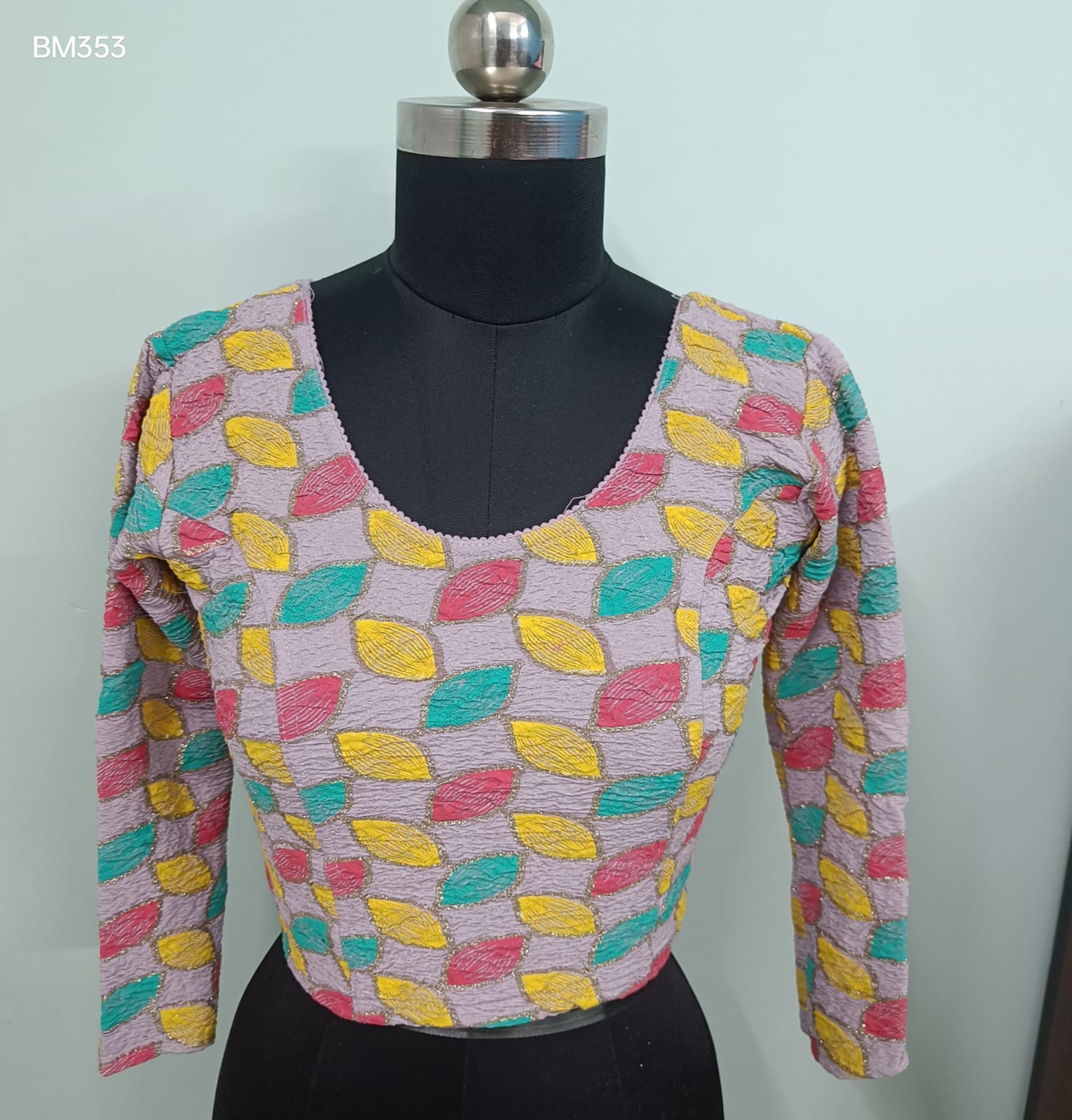 Light Lavender  Stretchable Free-Size Blouse - BM353