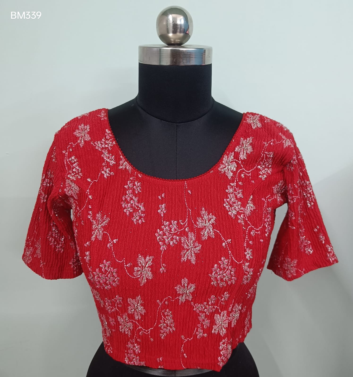 Red Stretchable Free-Size Blouse - BM339