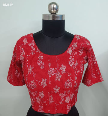Red Stretchable Free-Size Blouse - BM339